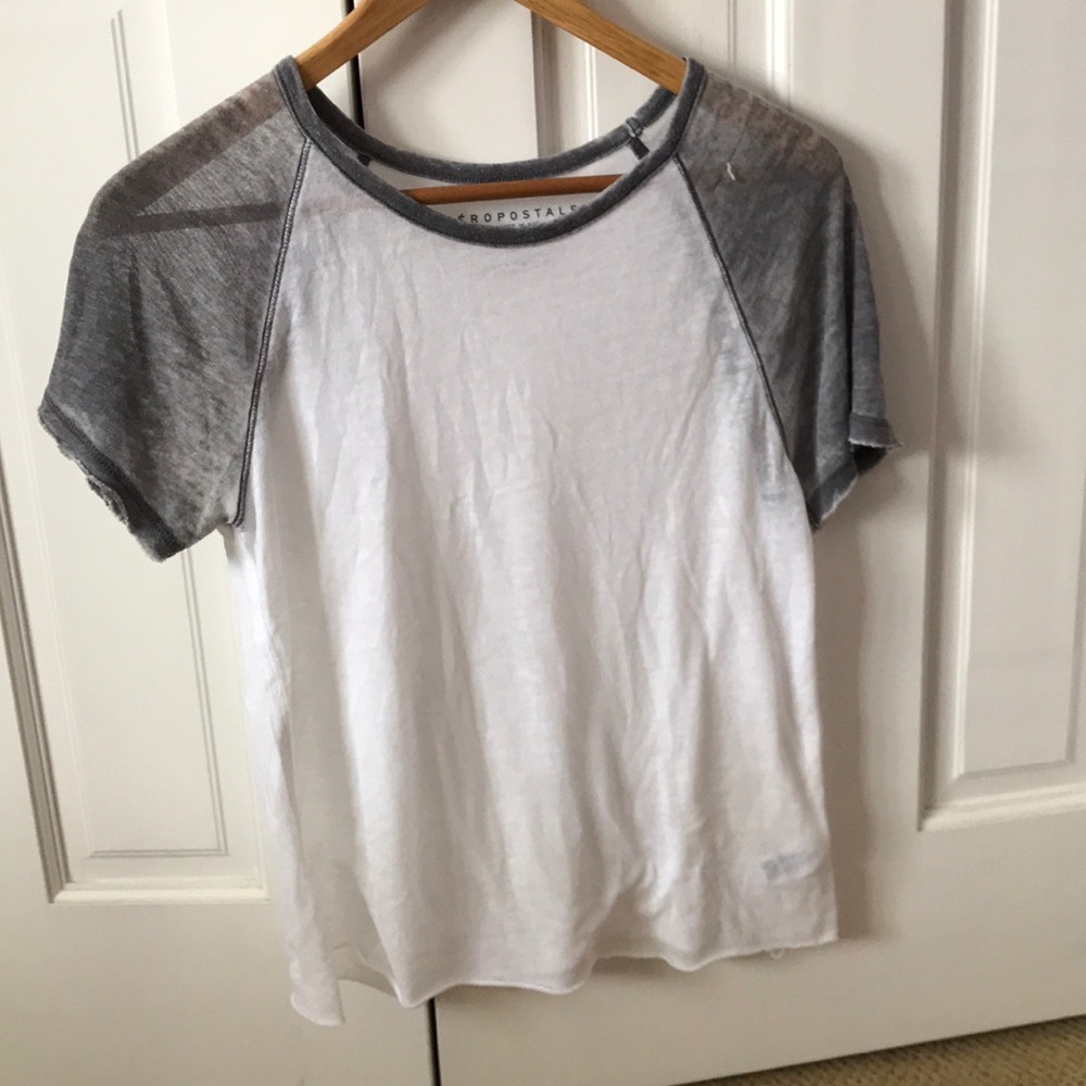 Aeropostale NYC sheer short sleeve tee